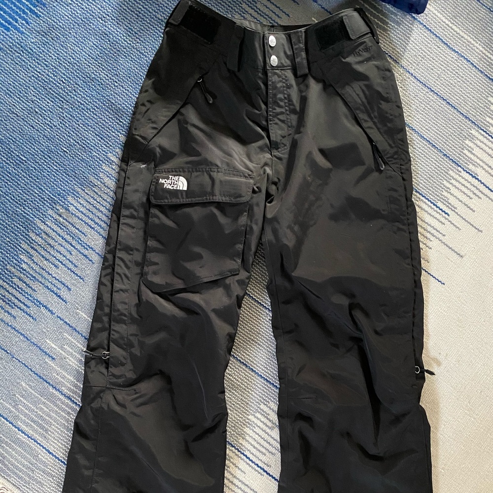 North face insulated xs black ski pant